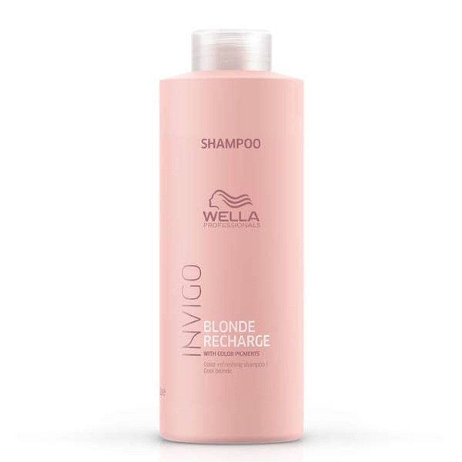 Haircare Wella Professionals Care | Wella Professionals Care Invigo Blonde Recharge Color Refreshing Shampoo - Cool Blonde 1000Ml