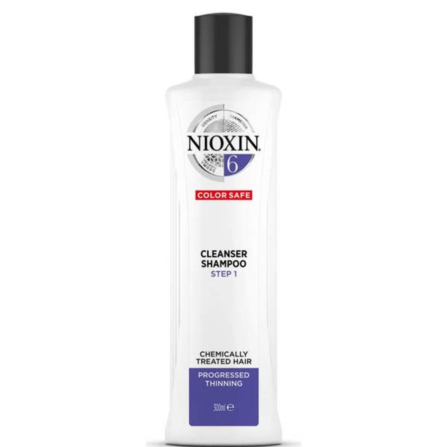 Men NIOXIN Shampoo | Nioxin 3-Part System 6 Cleanser Shampoo For Chemically Treated Hair With Progressed Thinning 300Ml