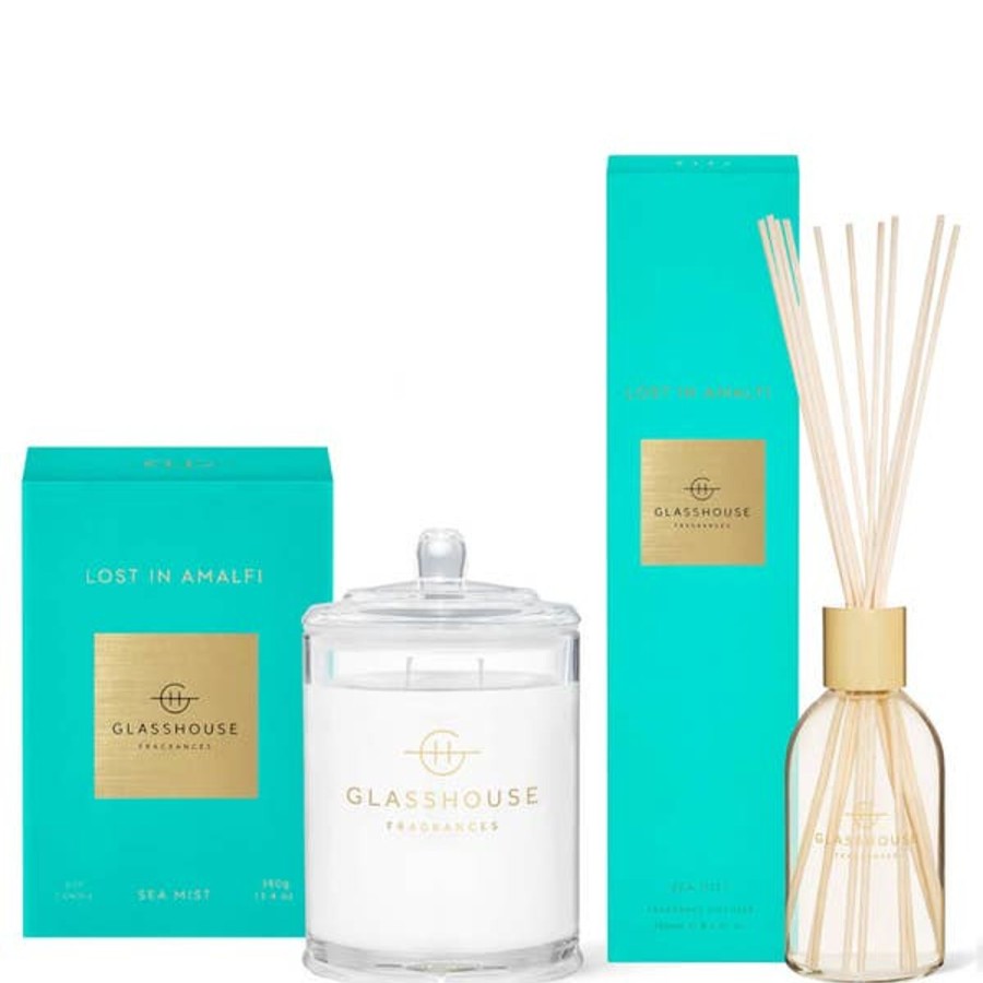 Fragrance Glasshouse Fragrances Scented Candles | Glasshouse Fragrances Lost In Amalfi Candle And Liquid Diffuser