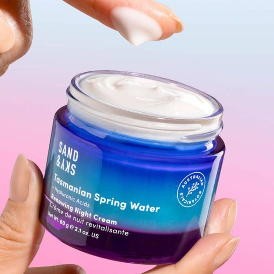 Skincare Sand & Sky | Sand & Sky Tasmanian Spring Water Night Cream 60G