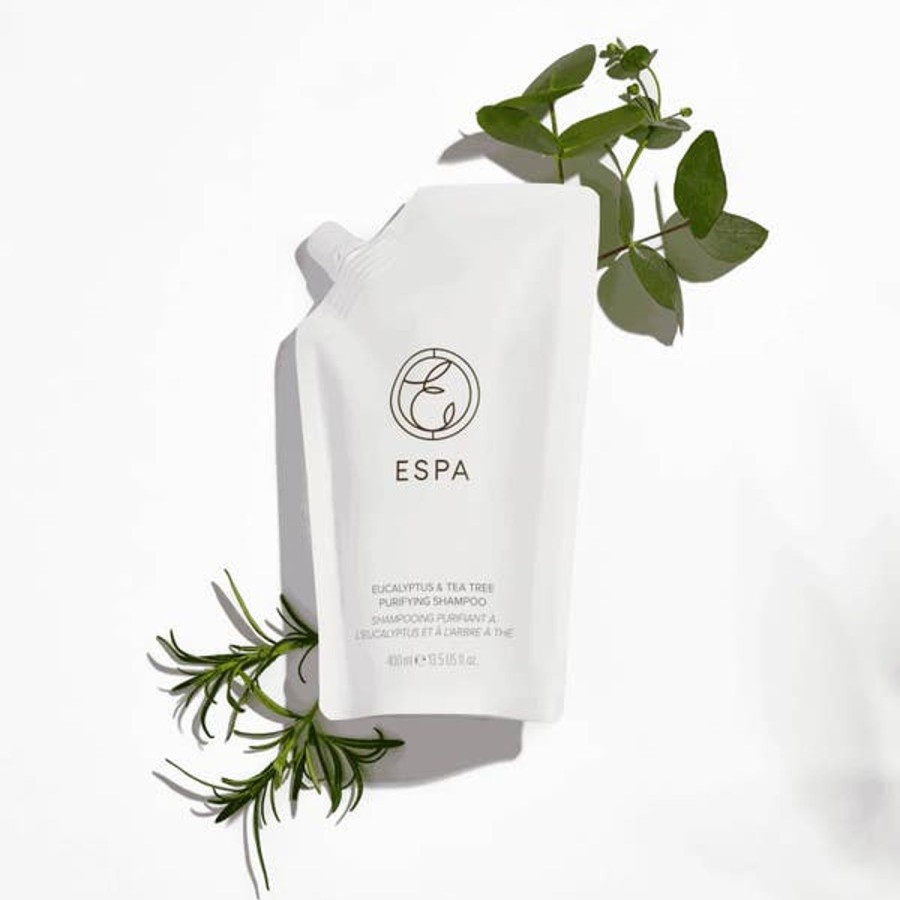 Men ESPA Shampoo | Espa Eucalyptus And Tea Tree Purifying Shampoo 400Ml