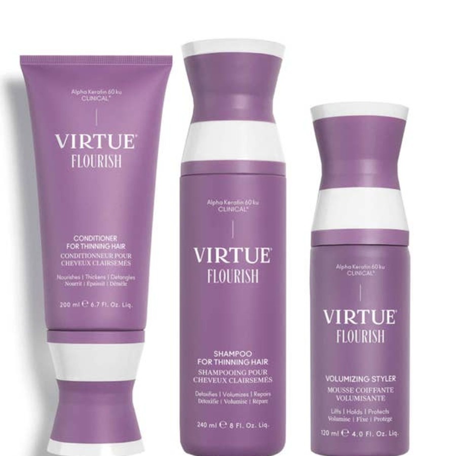 Haircare VIRTUE | Virtue Flourish Shampoo And Conditioner With Volumising Styler Bundle (Worth $190.00)