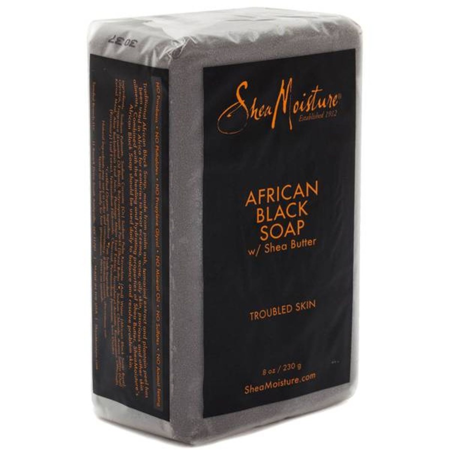 Skincare SheaMoisture | Sheamoisture African Black Soap With Shea Butter 230G