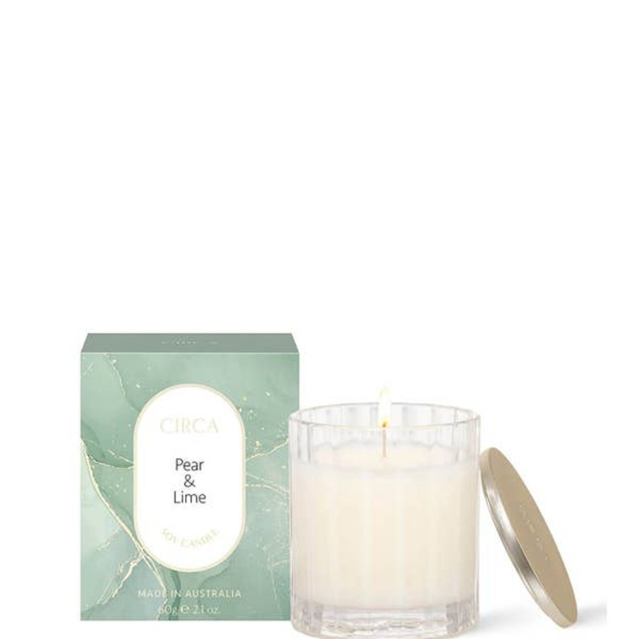 Fragrance CIRCA Scented Candles | Circa Pear & Lime Scented Soy Candle 60G