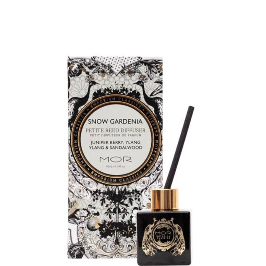 Fragrance MOR Diffusers & Oils | Mor Emporium Classics Snow Gardenia Petite Reed Diffuser 40Ml