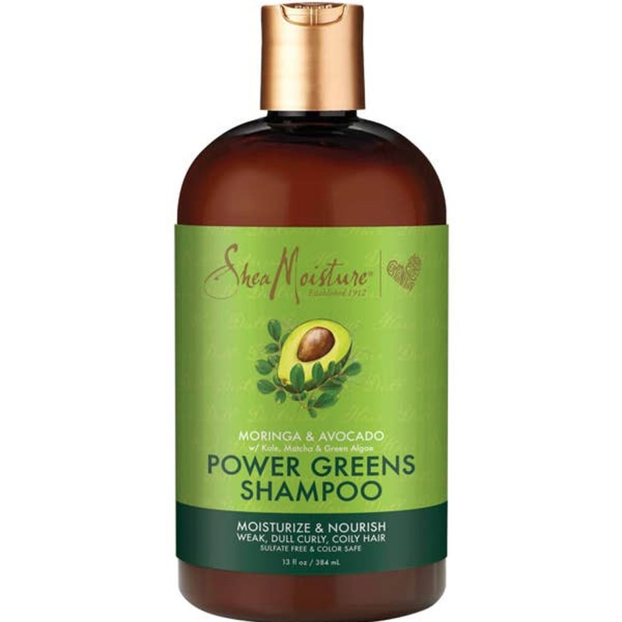 Haircare SheaMoisture | Sheamoisture Moringa And Avocado Power Greens Shampoo 384Ml