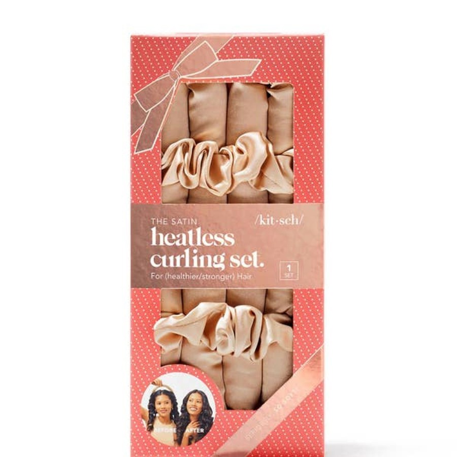 Haircare Kitsch | Kitsch Holiday Satin Heatless Curling Set - Champagne